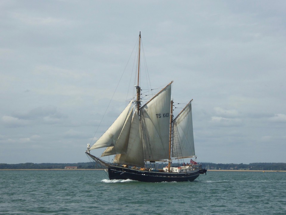United Kingdom - Southsea - The Queen Galadriel, a Baltic Trader from 1937, is the flagship of the Cirdan Sailing Trust. The trust works with young people to offer challenge and adventure. The Solent was also busy with yachts sailing ( the most we’ve seen in one area)….