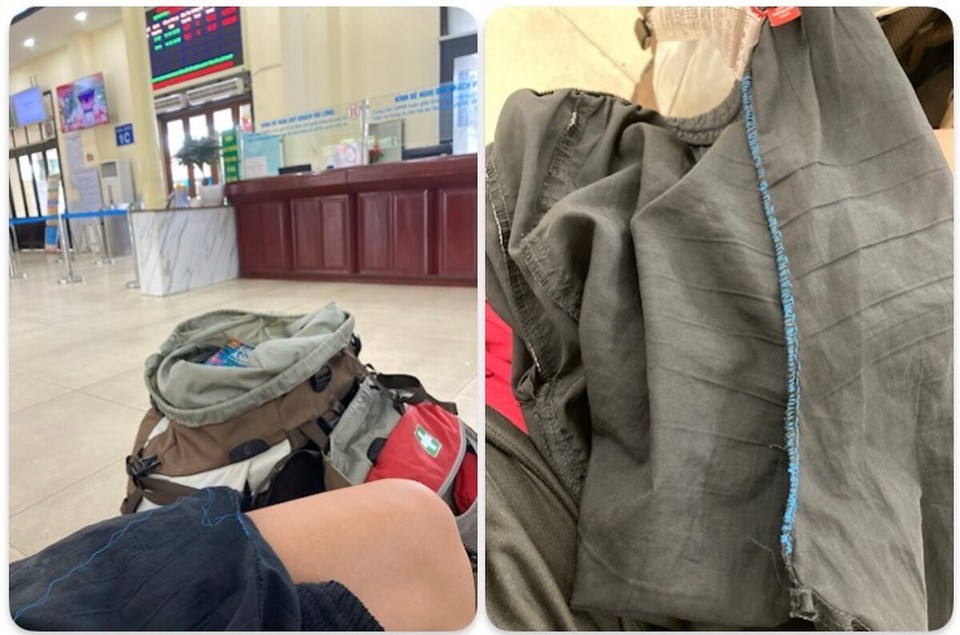 Vietnam - Ninh Bình - Am Bahnhof ist Zeit für Reparaturarbeiten 🤓