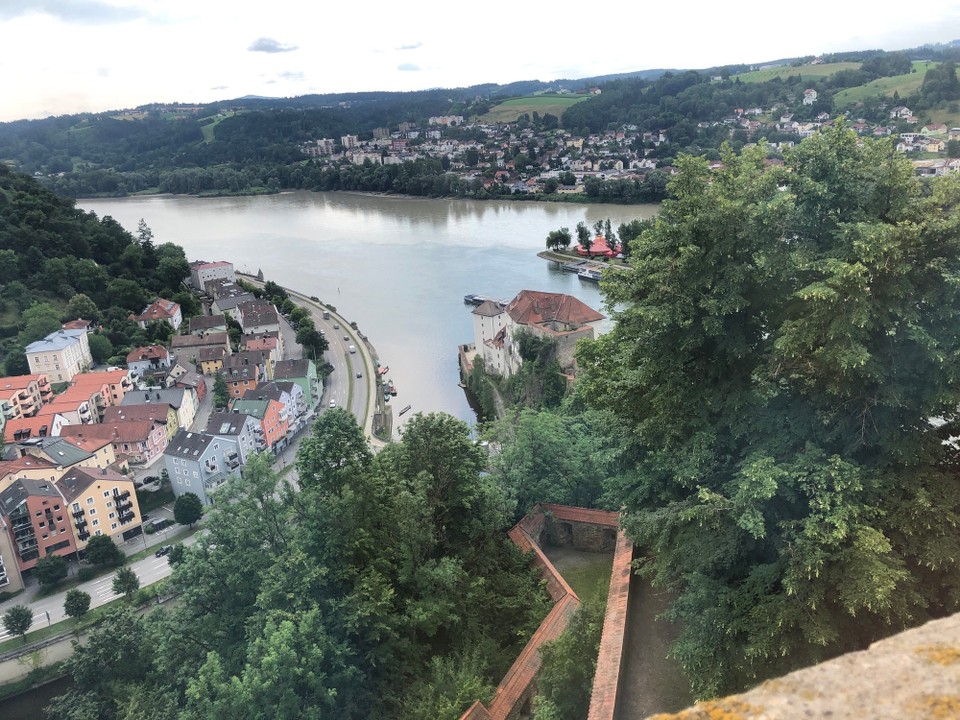 Deutschland - Ruderting - Die 3 Flüsse werden zu einem Passau