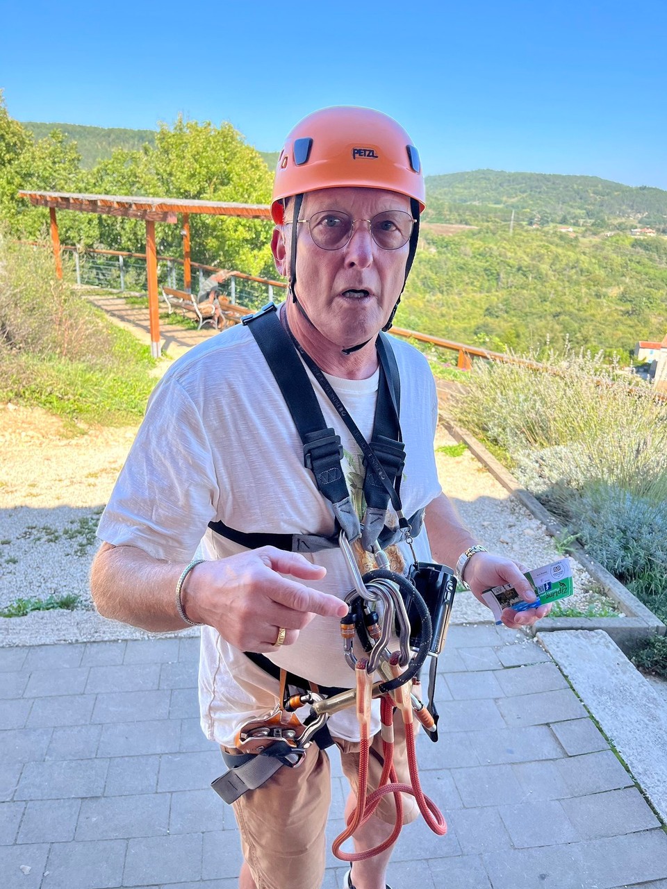 Kroatien - Pazin - Zipline Pazin Vorbereitung 