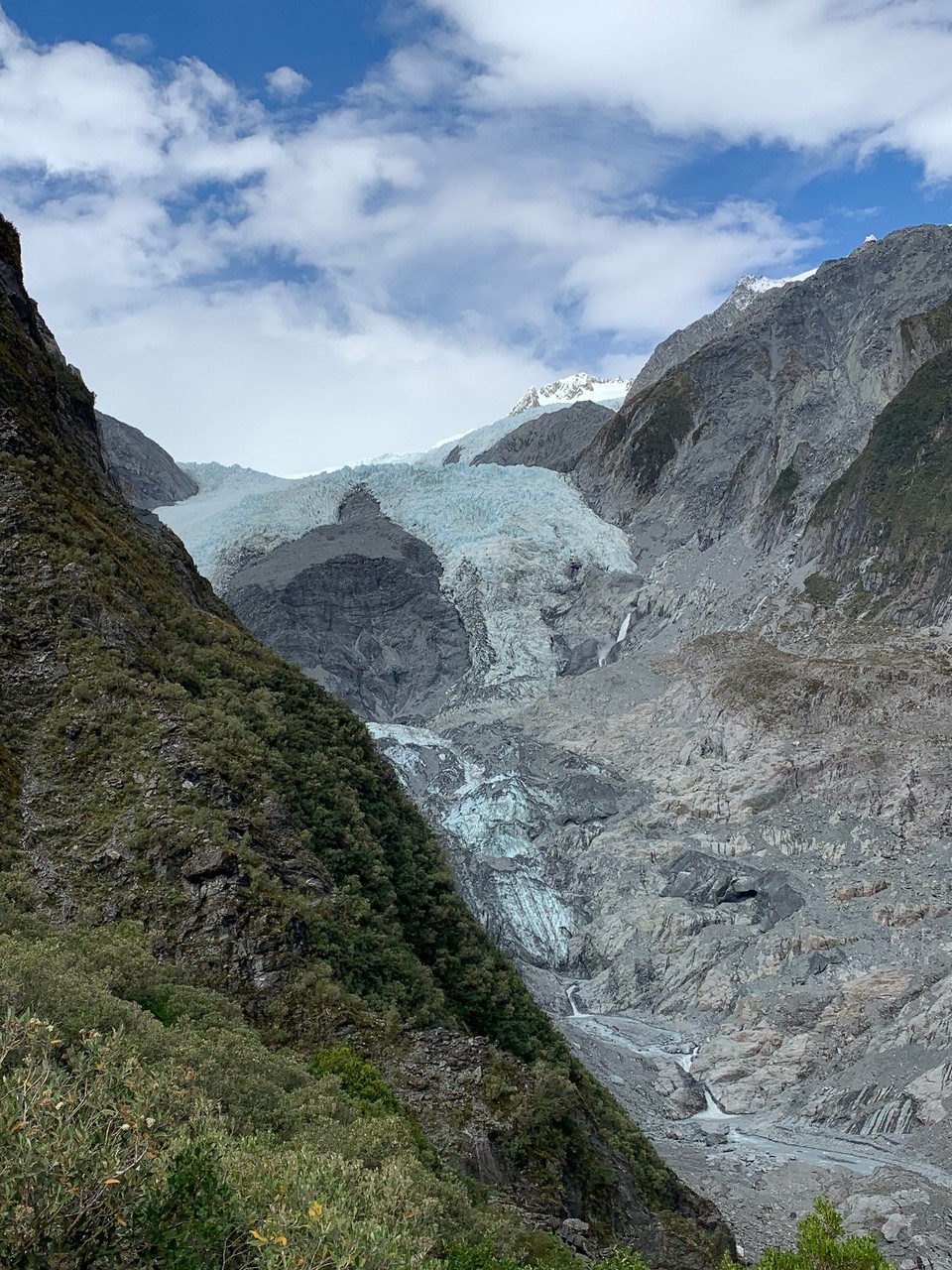 Neuseeland - Franz Josef/Waiau - Robertspoint lohnt sich wirklich wunderschöner Ausblick auf den Gletscher 