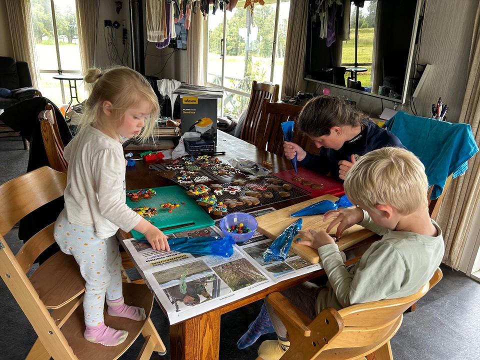 Neuseeland - Harihari - … dann verzieren