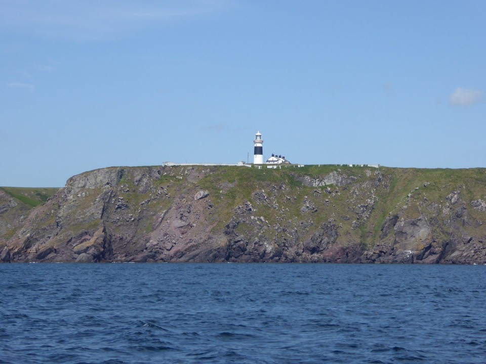 Ireland -  - The Minehead Lighthouse stands on steep cliffs above the Celtic Sea. Built in 1851, it was converted to electricity in 1964.