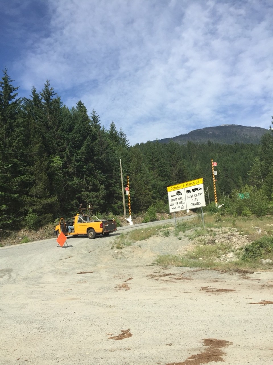 Canada - Whistler - Weg afgesloten