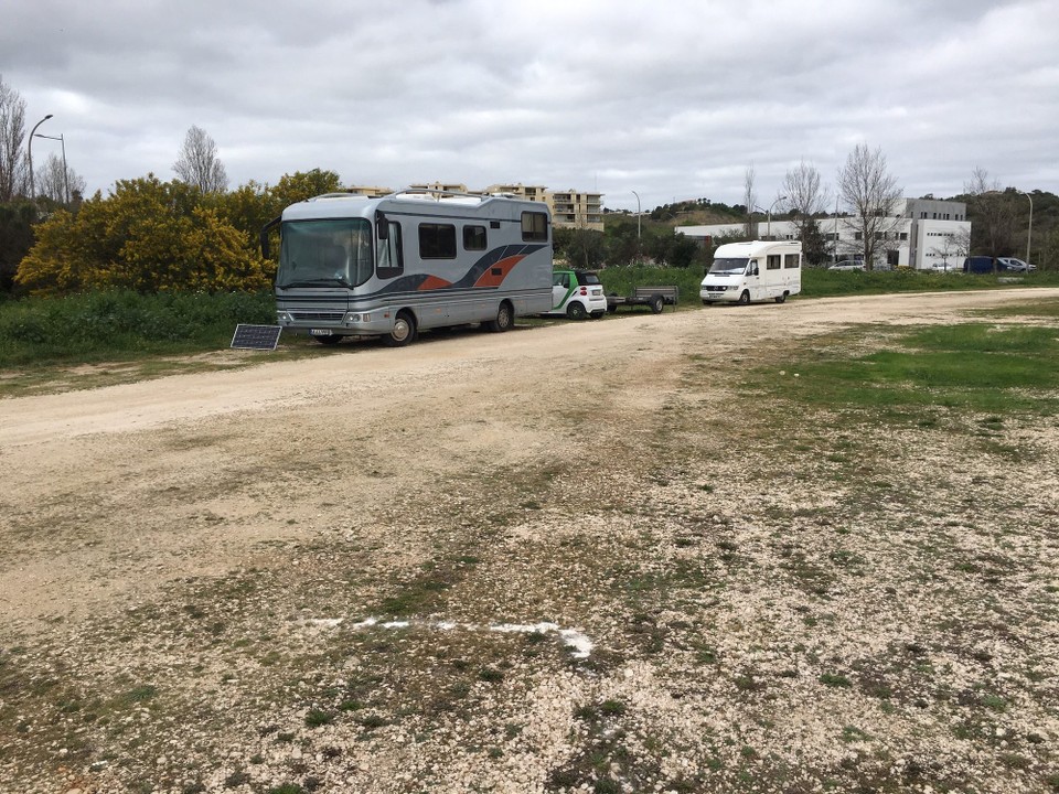 Portugal - Lagos - Hier stehen wir jetzt im dritten Jahr, mal ein paar Meter weiter vorne oder hinten 😉