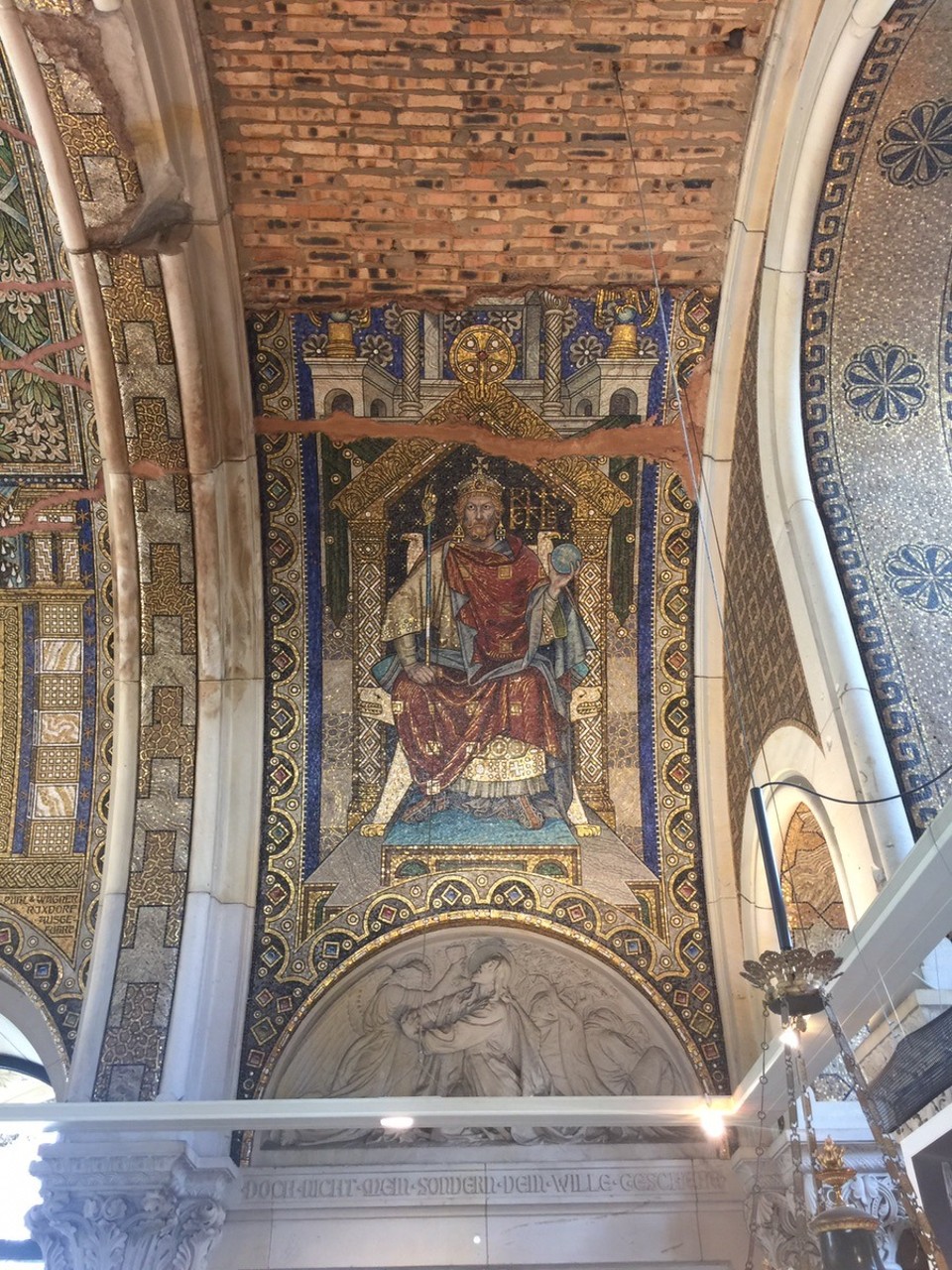 Germany - Berlin - An example of the beautiful mosaics within the church.