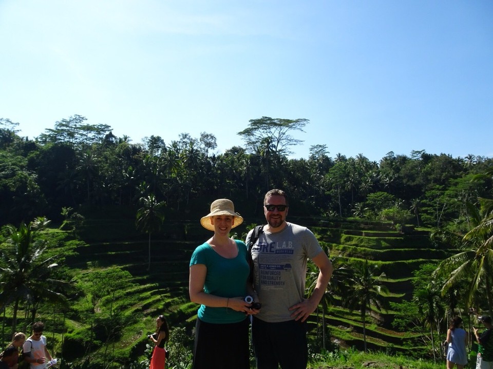 Indonesia - Tegallalang rijstterrassen - Femke en Tim