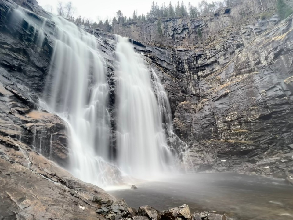 Norwegen - Granvin - Der Skjervsfossen Wasserfall