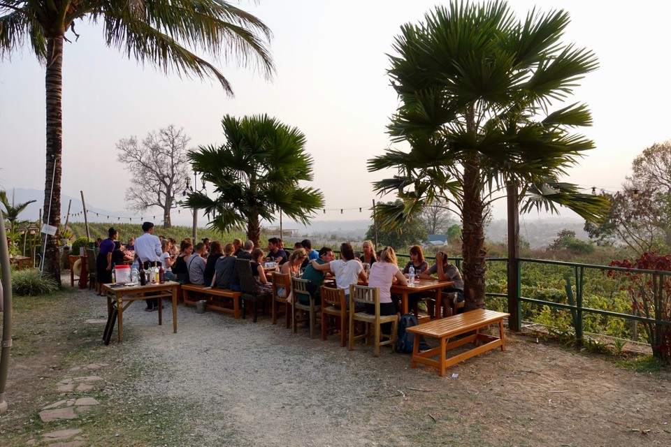 Myanmar (Burma) - Inle Lake - Avsluttet turen med lokal vin på en vingård, ikke feil.