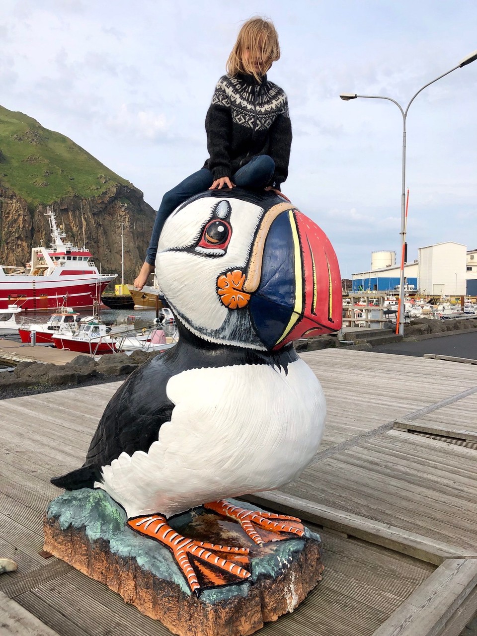 Island - Vestmannaeyjar - Noch einmal mit -vom wildem Isländischen Wind- verwehten Haaren…