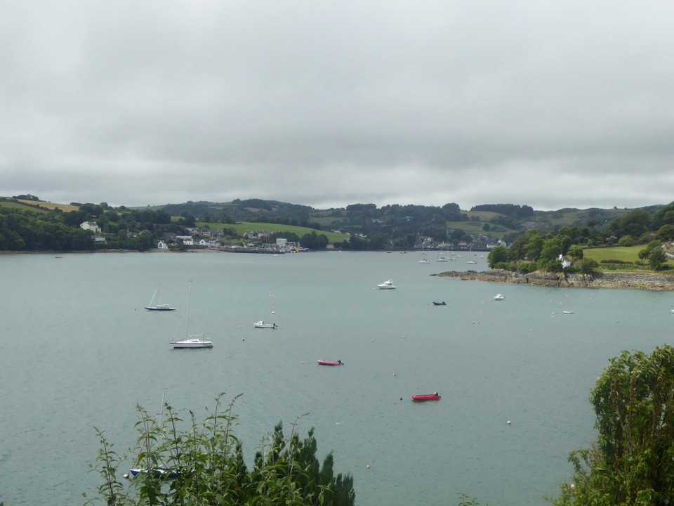 Ireland - Glandore - Avalon is anchored in the distance.