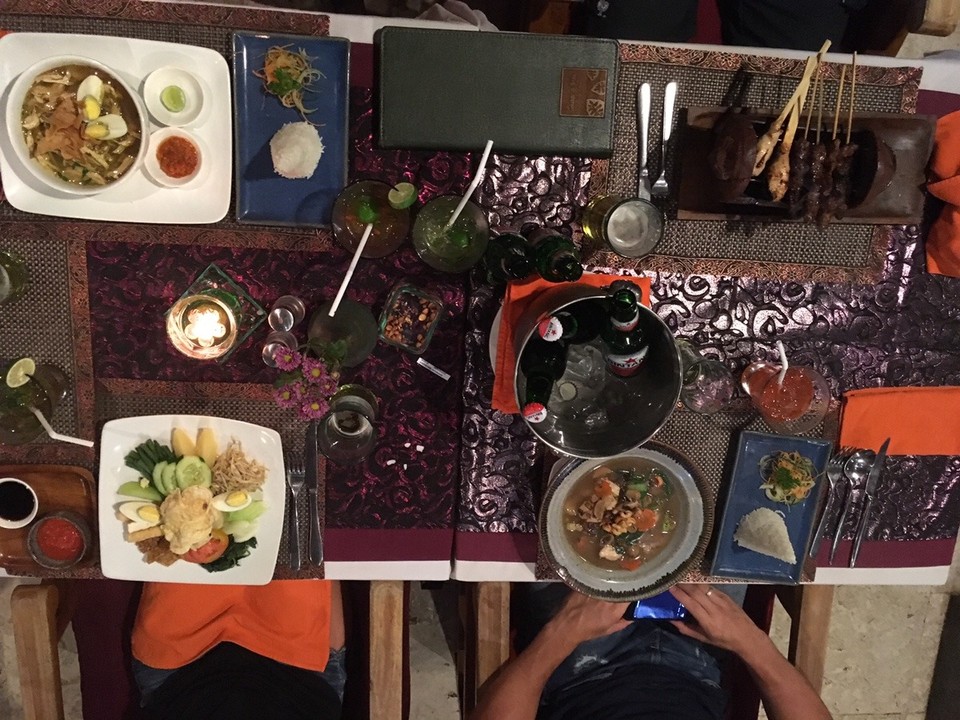 Indonesien - Gianyar - Unser Abendbrottisch