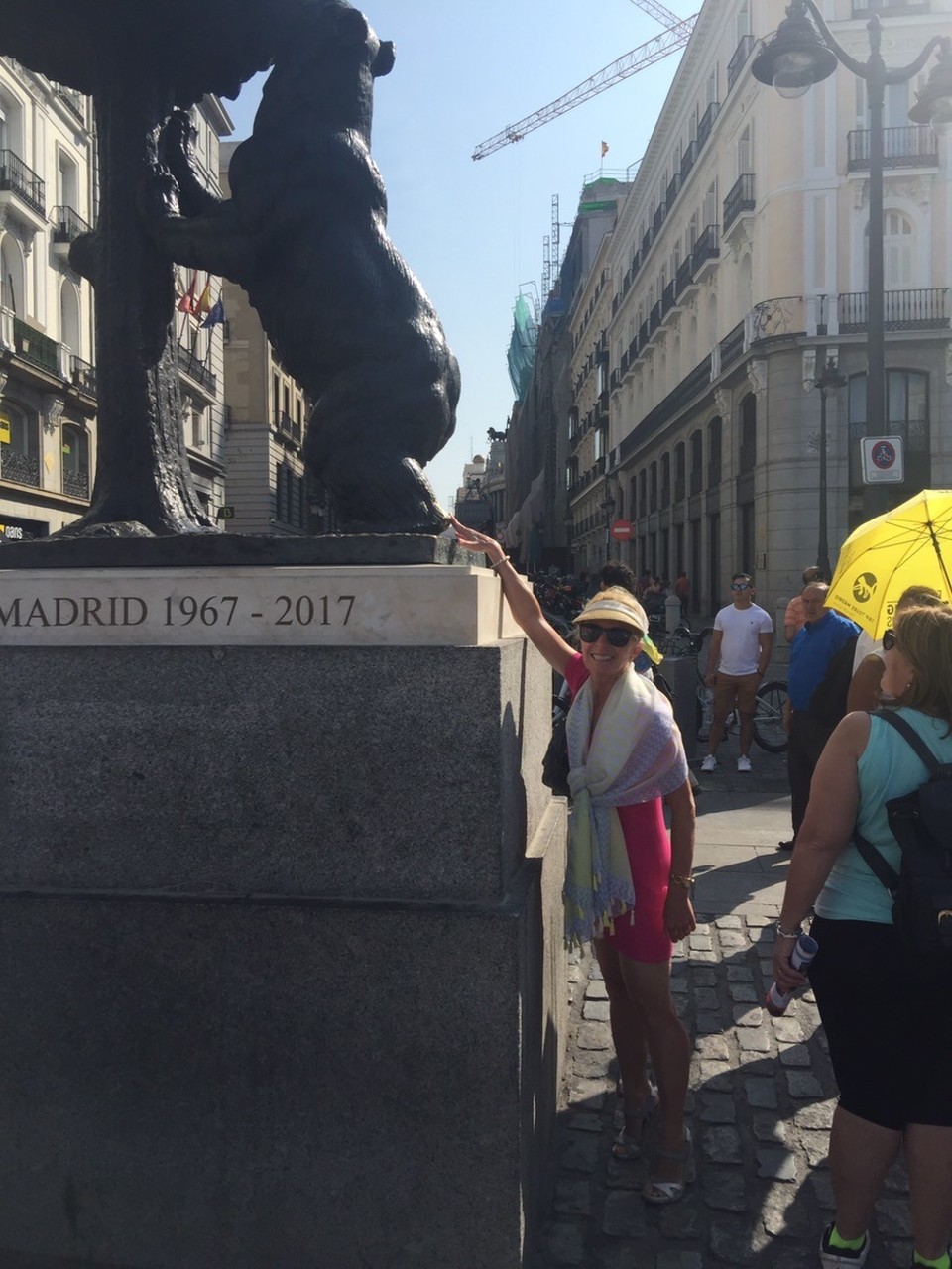 Spain - Madrid - El Oso y el Madroño. Puerta del Sol. 
The Bear and the Strawberry Tree. Touch the heel for good luck. 