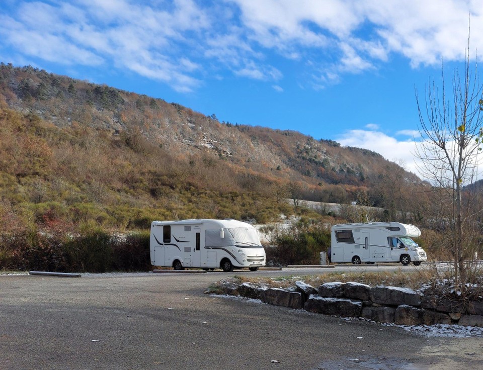 Frankreich - Banassac-Canilhac - Unser Stellplatz in Sainte-Eulalie-de-Cernen