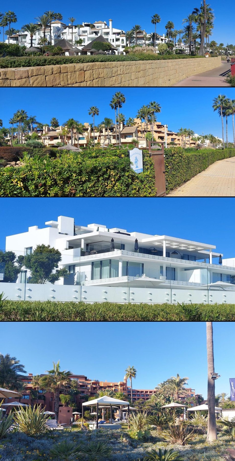 Spanien - Estepona - Hotels, im Moment aber wenig belegt.