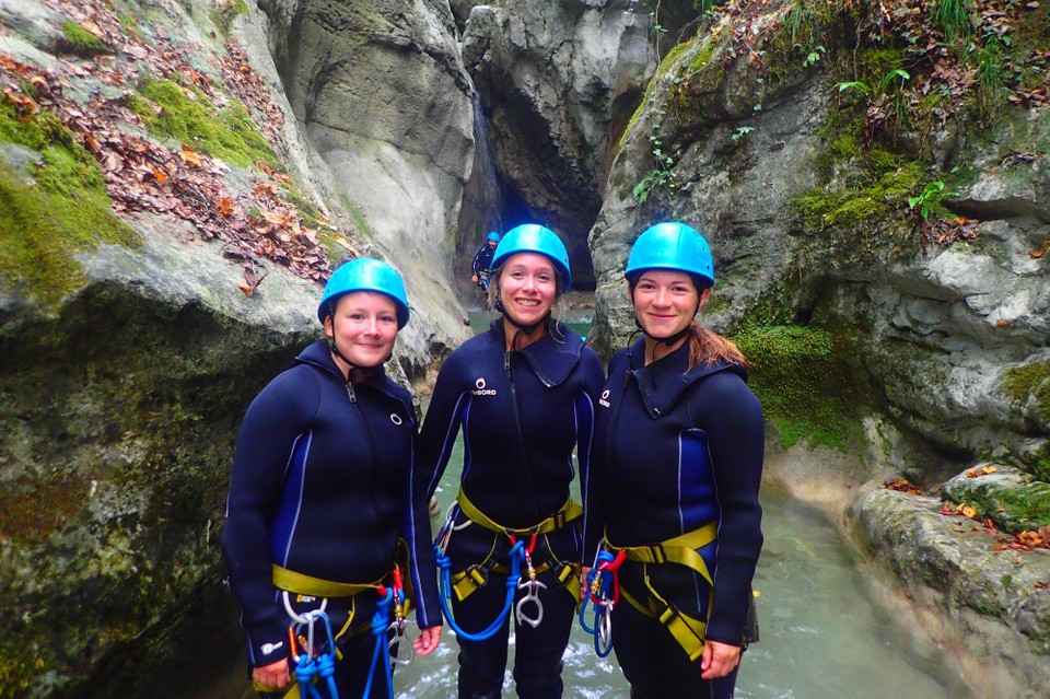 Frankreich - Annecy - Hier sind wir in den Canyon eingestiegen