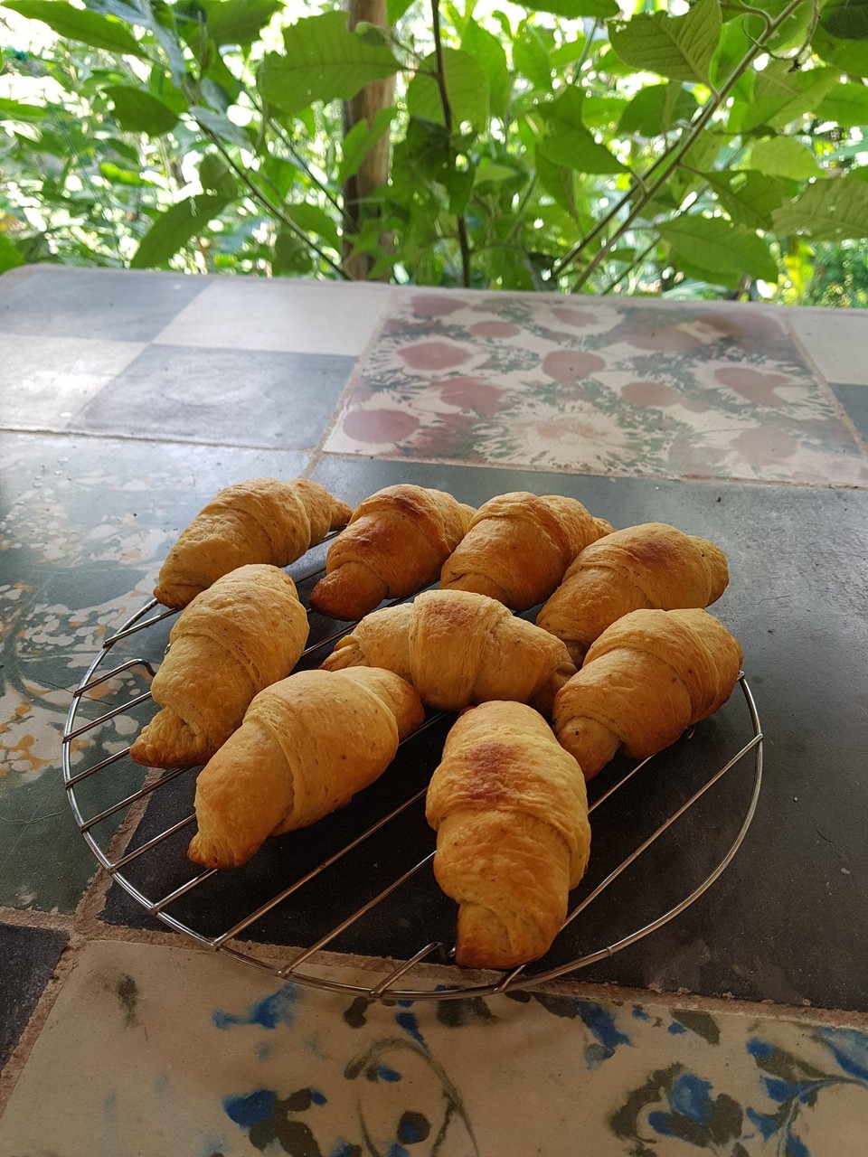 Nicaragua - Dipilto - Croissants fresh out the wood fired oven