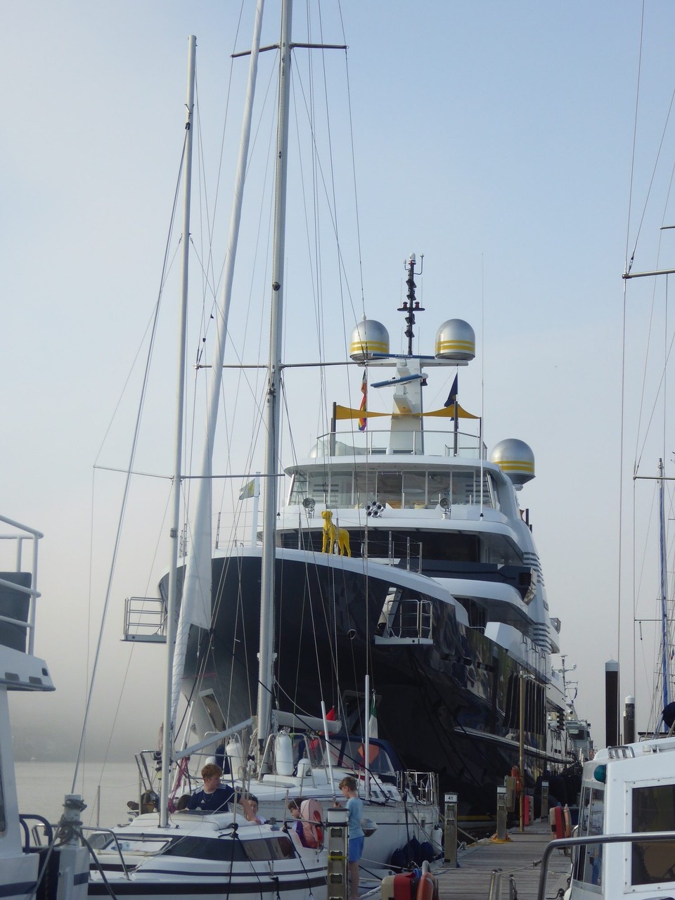 Ireland - Kinsale - Designed by H2 Yacht Design in the UK, it was built in Hakvoort Shipyard in the Netherlands - the biggest yacht the 100 year old yard has built to date. Launched in 2019.