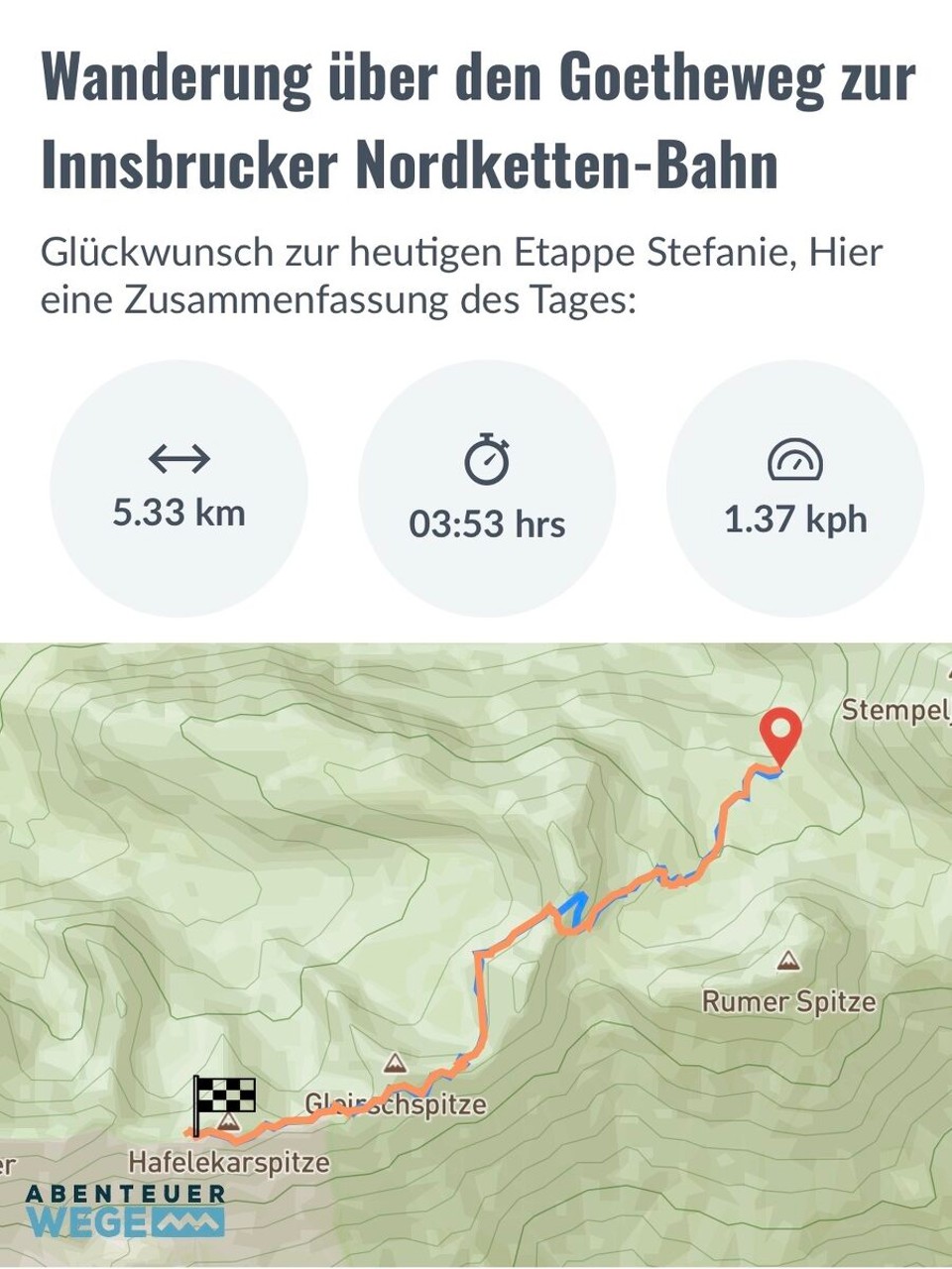 Österreich - Innsbruck - Etappe für heute geschafft, jetzt geht’s ins Tal nach Innsbruck.