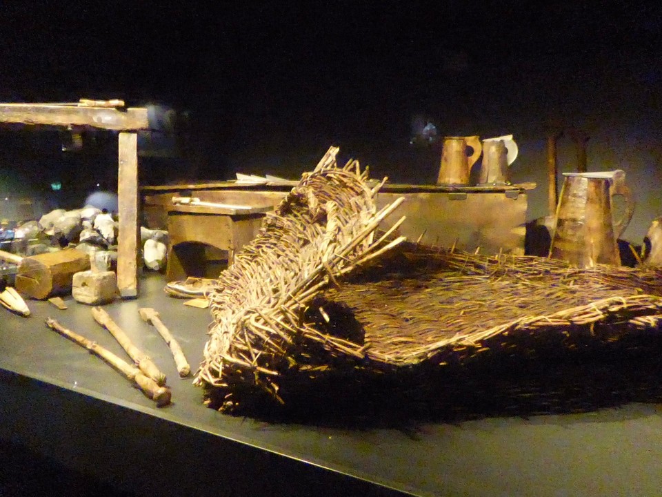 United Kingdom - Portsmouth - Food storage. Whicker items were preserved better than some metals. Peppercorns were very valuable, and only used by the ‘upper deck’ officers for flavouring food.  It seems they were a cure-all for every ailment and often used as currency.