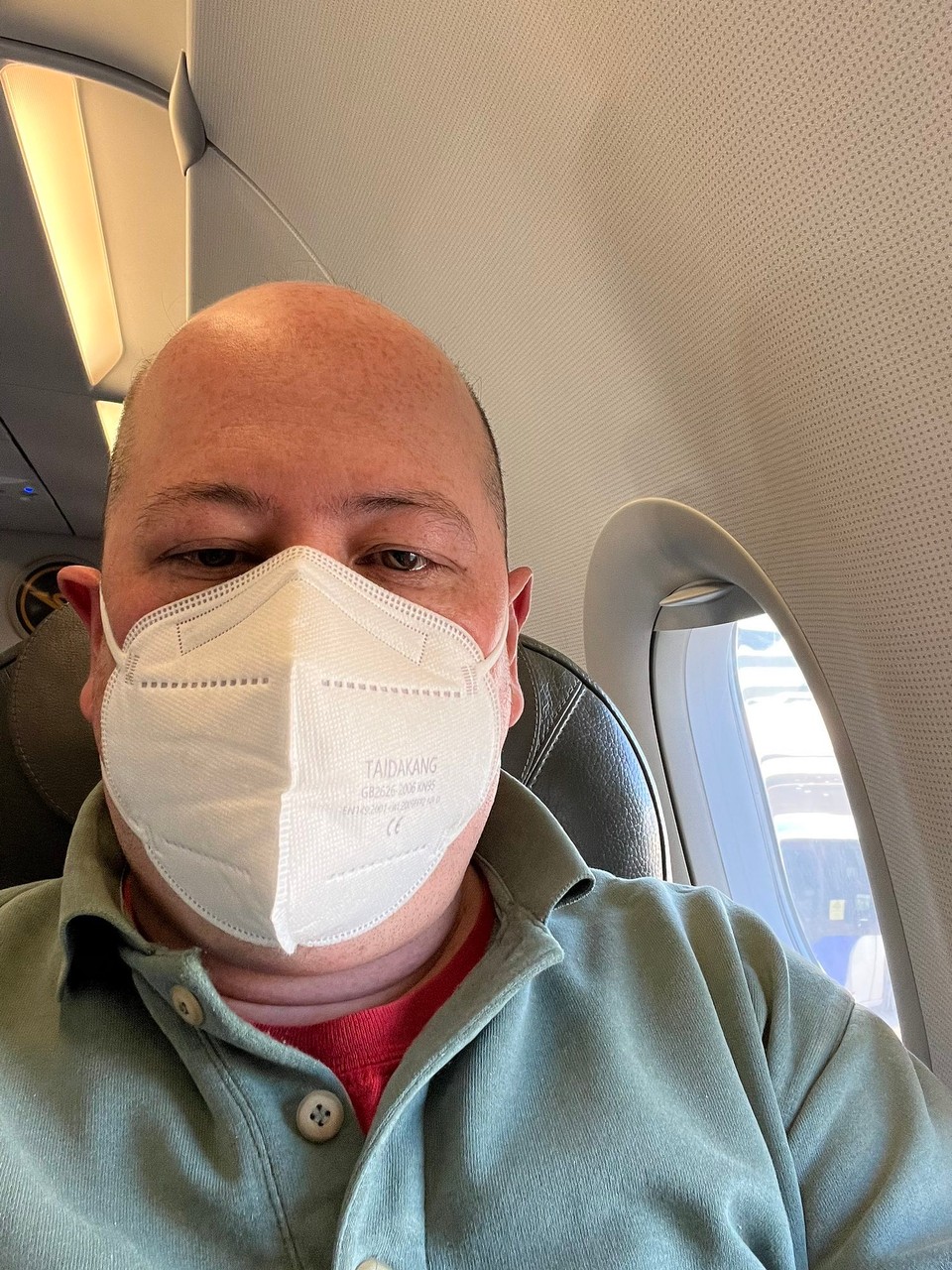 Deutschland - Frankfurt am Main - Ich sitze im Flugzeug auf Platz 35A