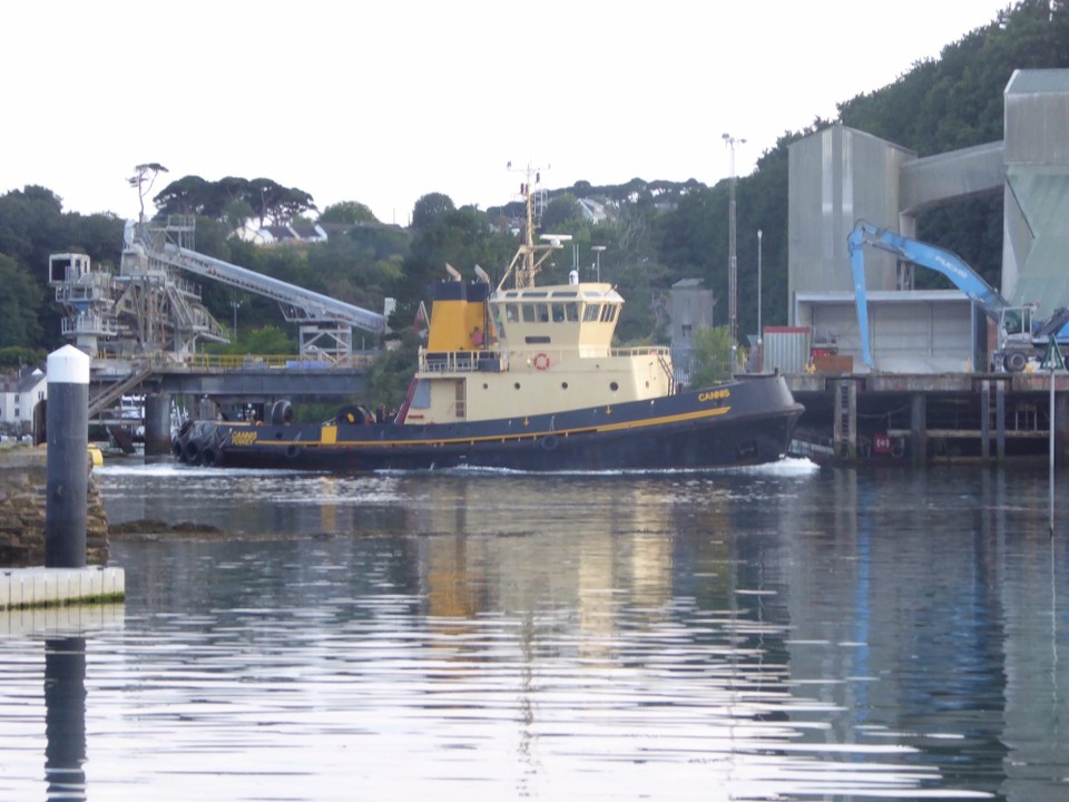 United Kingdom - Fowey - Kevin particularly liked having a factory on the opposite bank and being off the main estuary we also avoided many commercial ships passing us. A surprisingly peaceful spot.