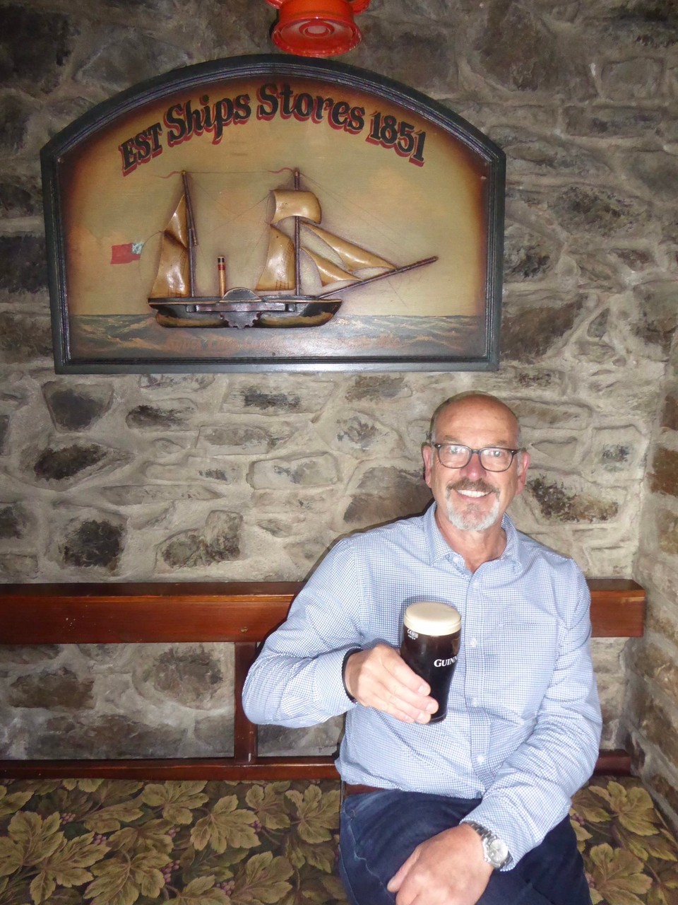 Ireland - Monkstown - Drying off with the daily Guinness.