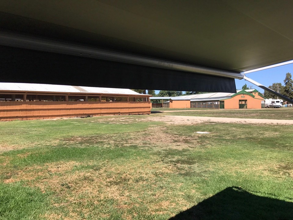 Australia - Bathurst - Staying at Bathurst show grounds. Not a bad spot. Has power and water and is home ground for all the ekka's I imagine. We are parked near the horsy stables.. a quirky spot!