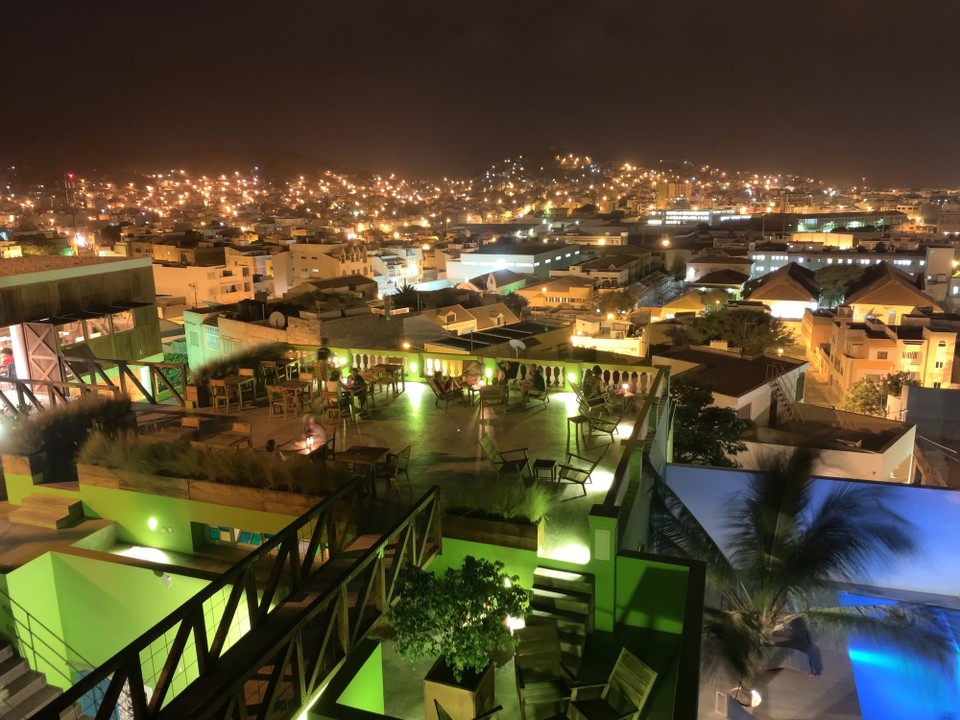 Cap-Vert - Mindelo - Vue imprenable depuis notre terrasse sur Mindelo