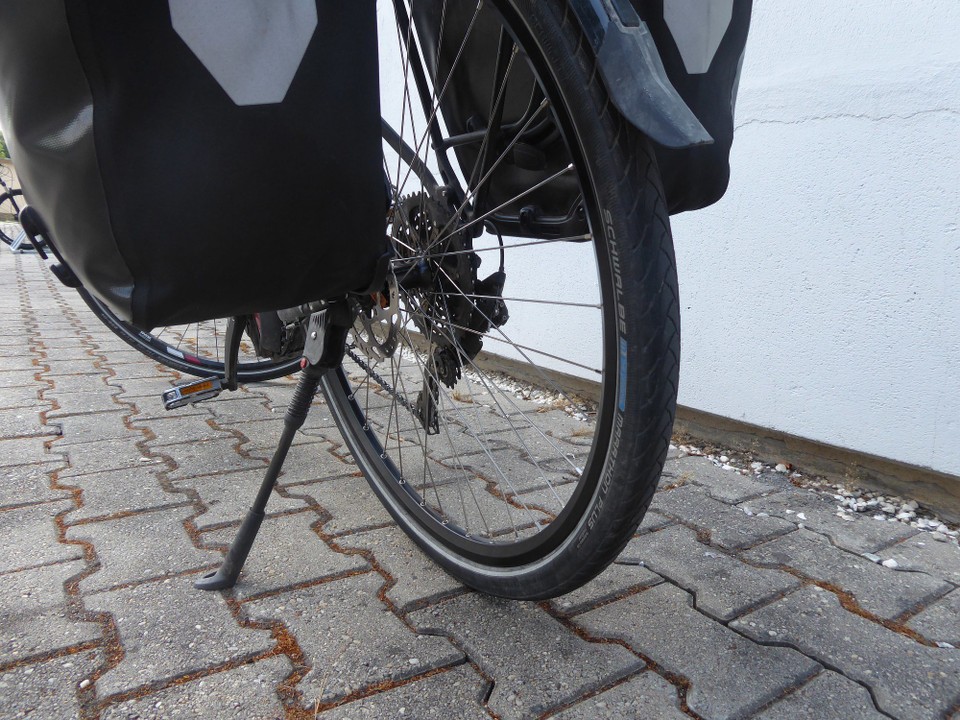 Deutschland - Bad Schandau - Nach drei Stunden hatte ich ein neues Laufrad und die Reise konnte weitergehen. Herzlichen Dank nochmals an das Team aus Pirna. Ich weiß diesen Service sehr zu schätzen.
