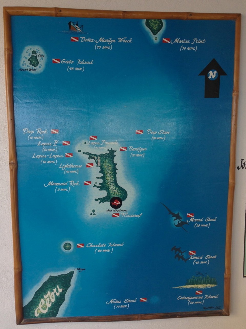 Philippinen - Malapascua Island - All dive spots near Malapascua