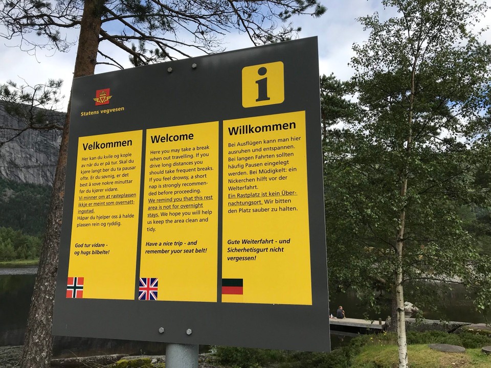 Norwegen - Bygland - die Norweger sind sehr freundlich 