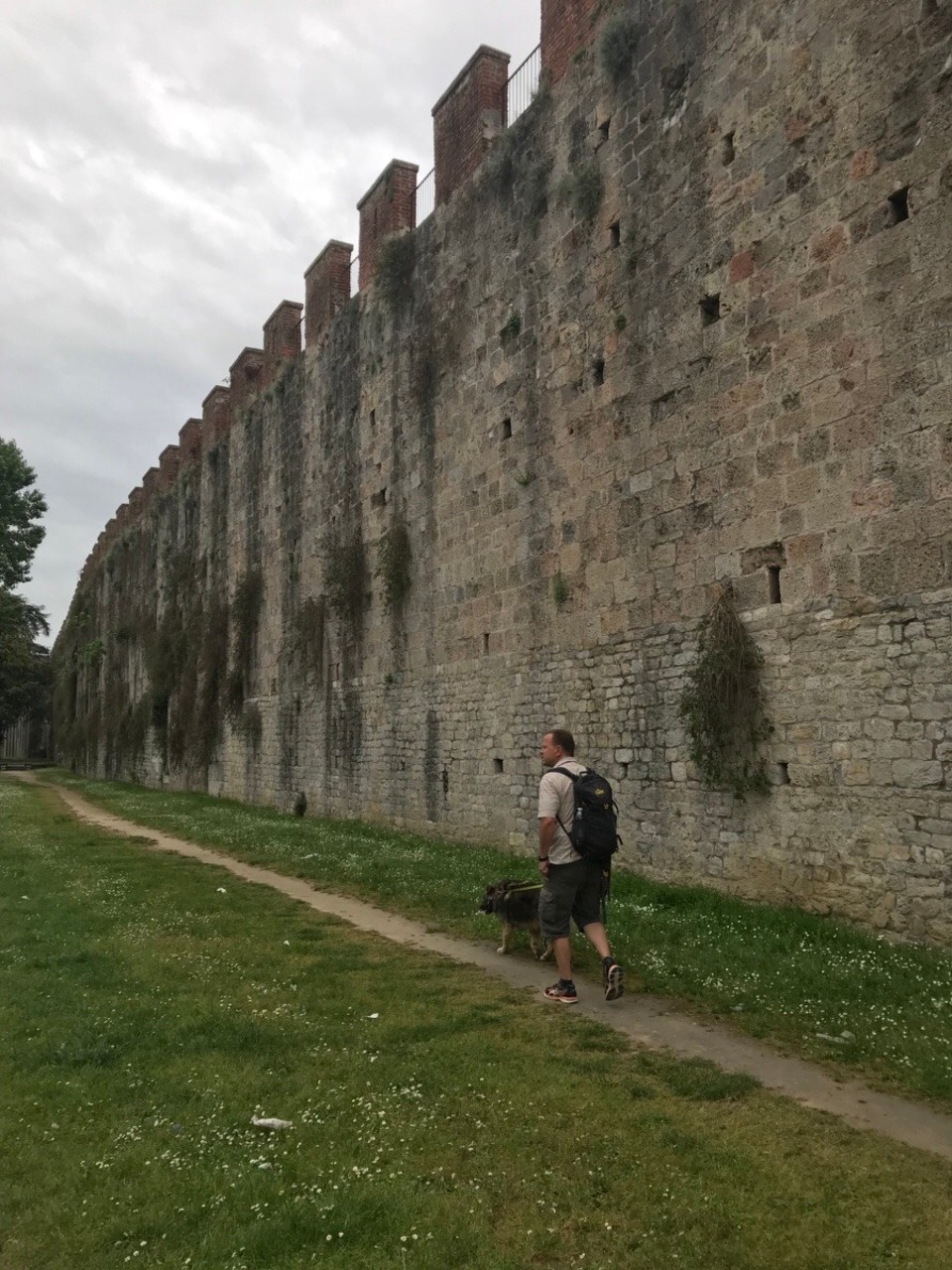 Italien - Pisa - Wahnsinn, dass Städte einfach von einer Mauer umgeben sind....