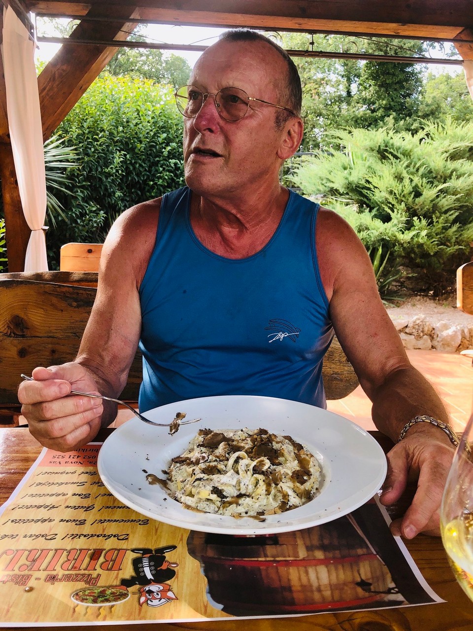 Kroatien - Lovran - Trùffel mit Pasta und griechischer Salat