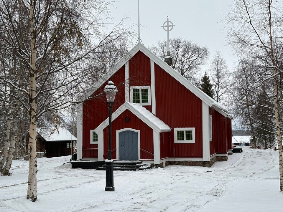 Schweden - Kiruna - Samische Kirche in Jukkasjärvi