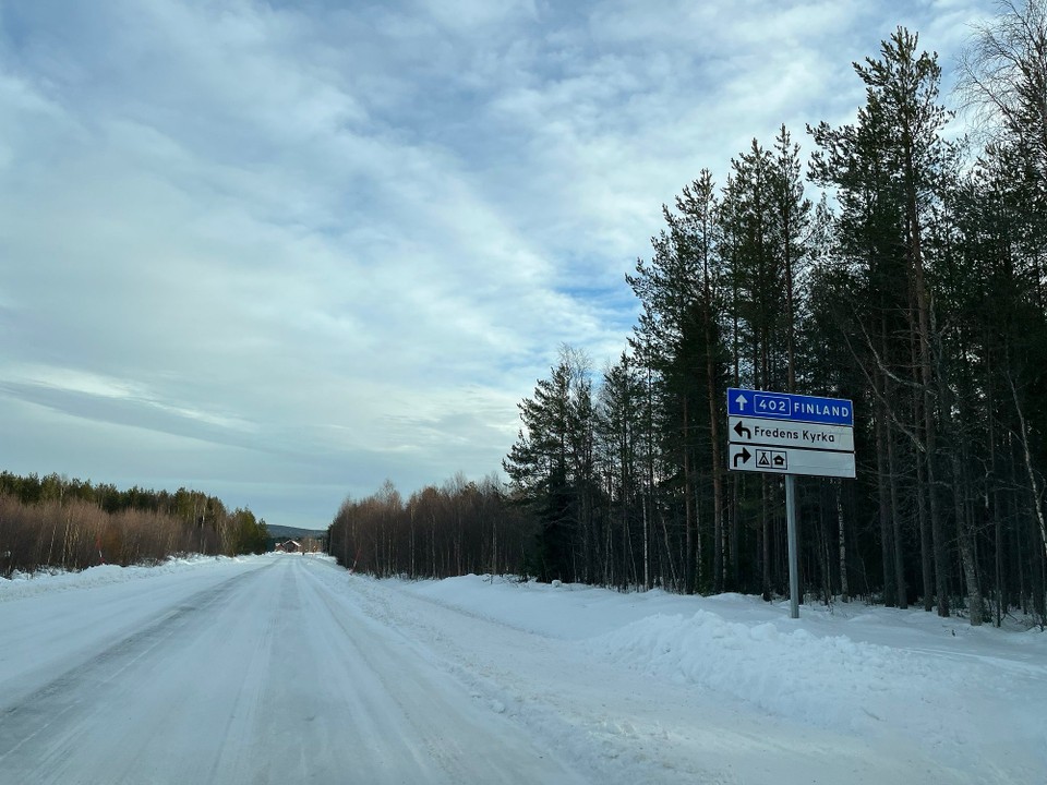Norwegen - Kautokeino - Grenzübertritt nach Finnland
