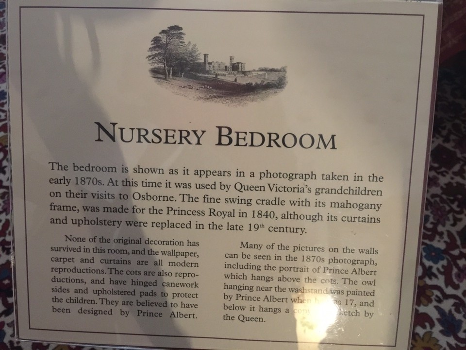  - United Kingdom, Cowes, Isle of Wight - Osborne House, East Cowes. Nursery bedroom. 