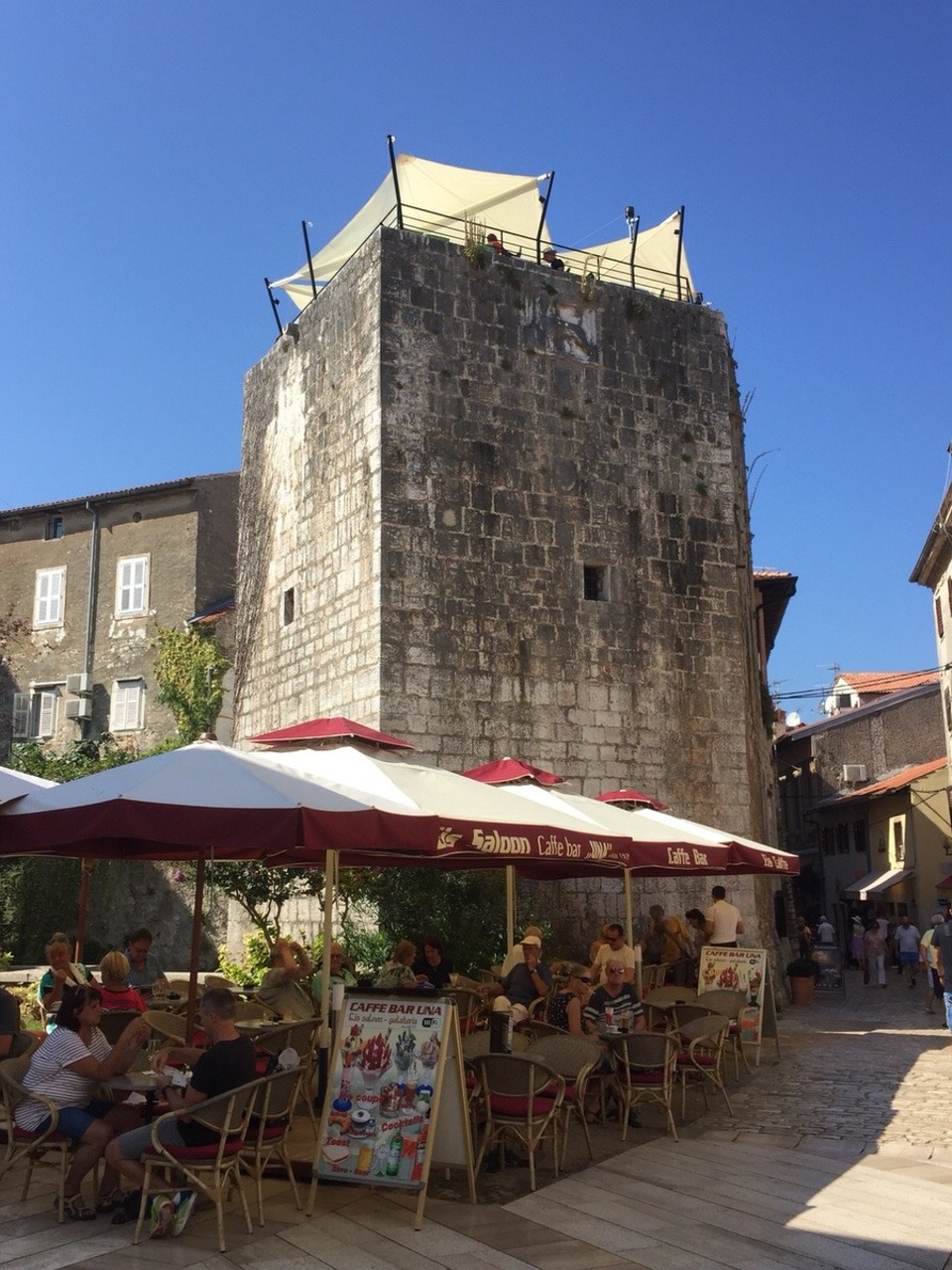 Kroatien - Poreč - Turm mit Restaurant super Ausblick