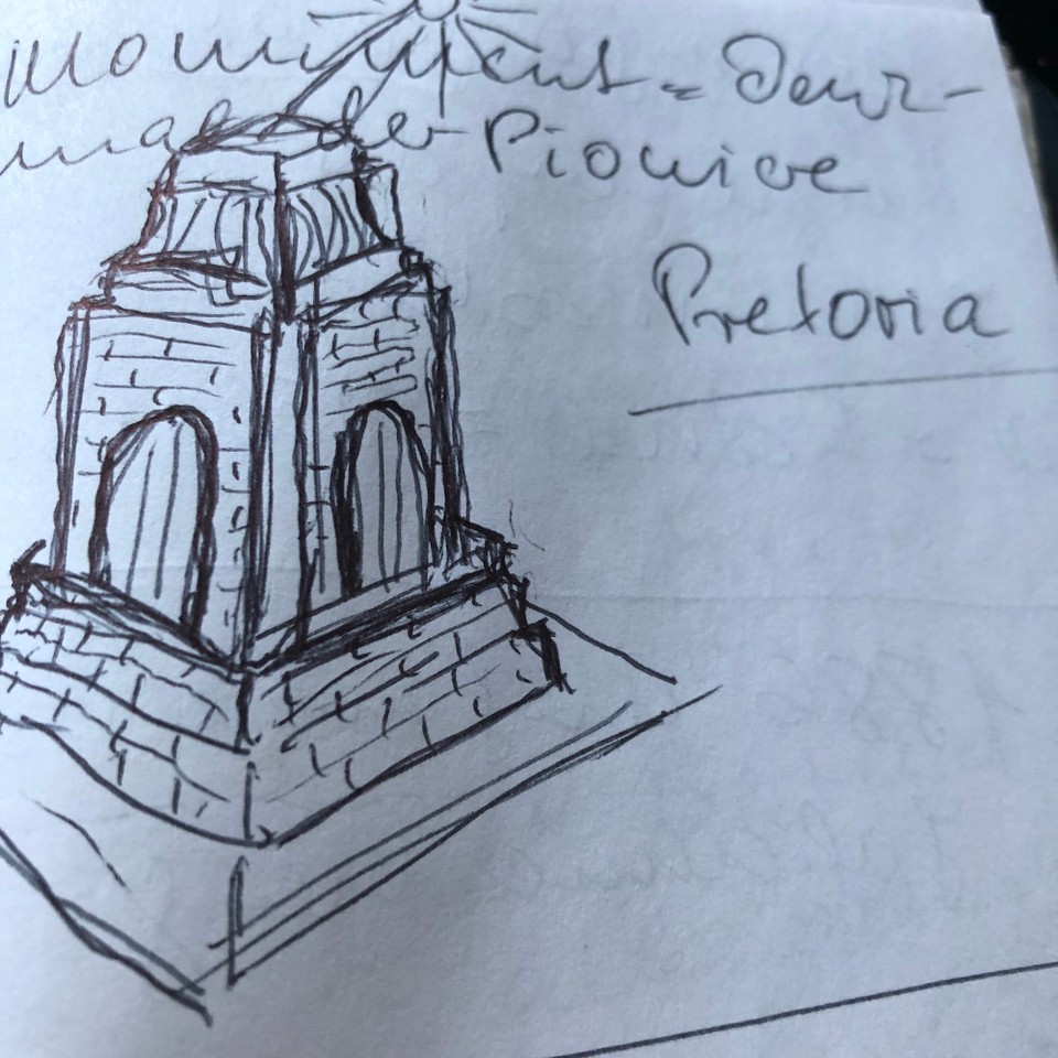 Namibia - Windhuk - Denkmal der Pioniere Pretoria