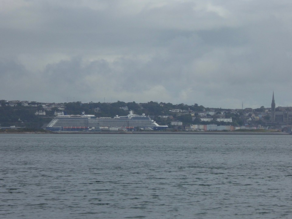 Ireland - Oysterhaven - Another cruise liner, which looks bigger than the town, in Cobh.