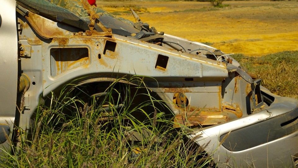 USA - Pahala - Wenn ein Auto kaputt ist, wird es einfach stehen gelassen
