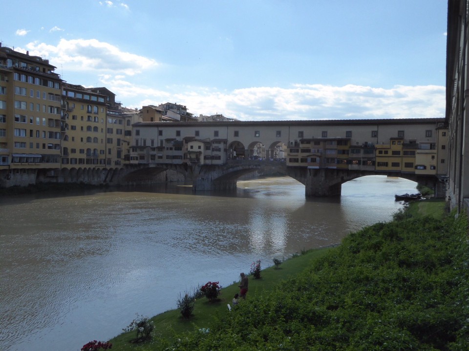 Italien - Fiesole - Die große alte Brücke Ponte Vecchio