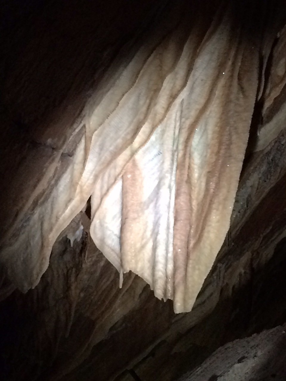 Australia -  - Buchan Caves. So many beautiful and incredible formations! Although this looks bacon to me :)