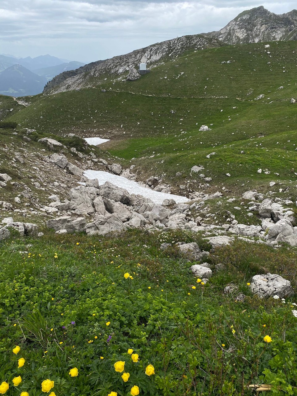 Deutschland - Oberstdorf - Letzte sommerliche Schneereste