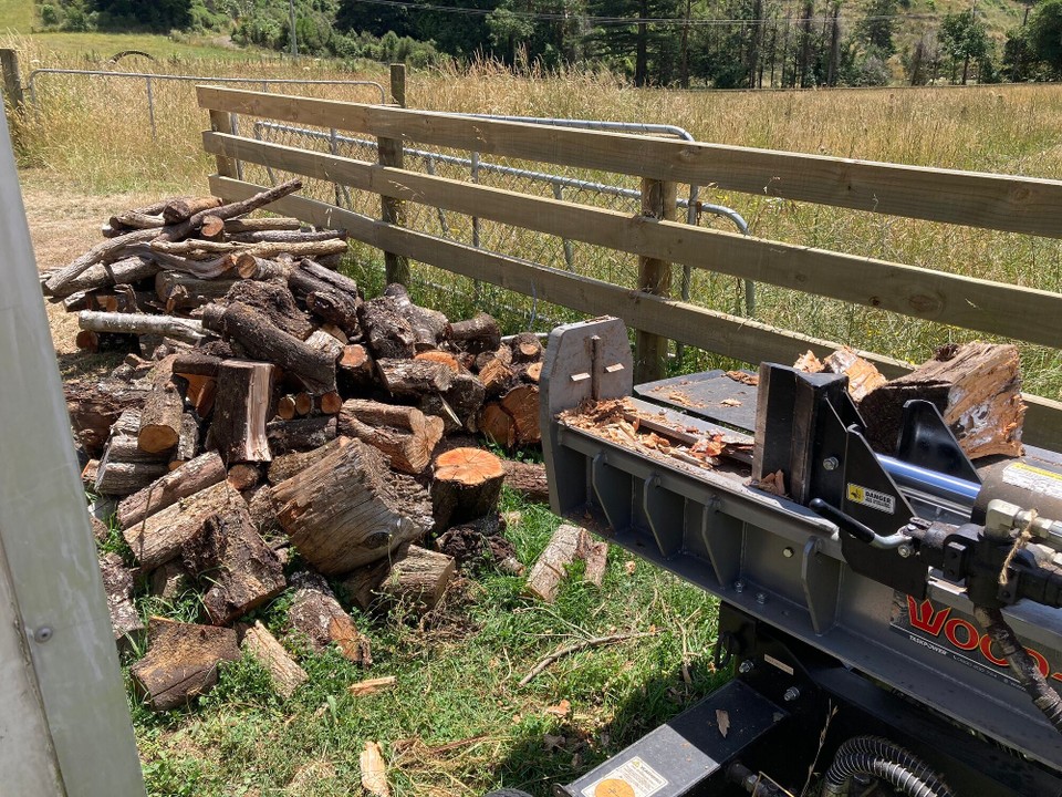 Neuseeland - Brightwater - Aufgabe für zwischendurch: Holz spalten 😎