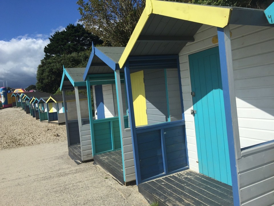  - United Kingdom, Falmouth - Gyllyngvase Beach holiday huts