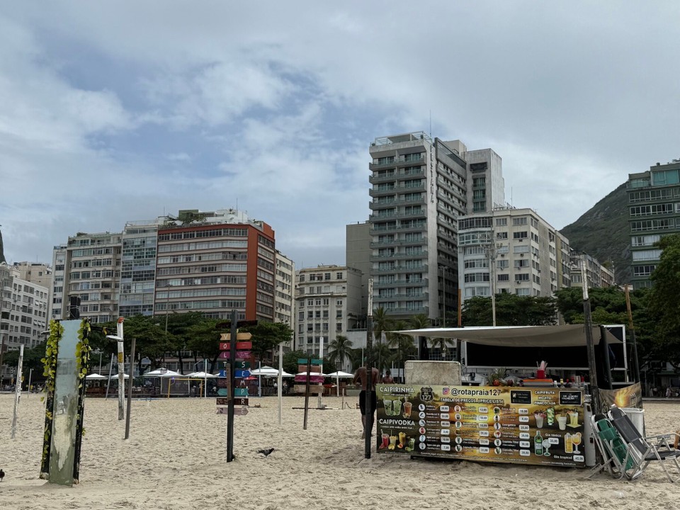 Brasilien - Rio de Janeiro - Letzter Strandbesuch mit Blick zum Hotel 