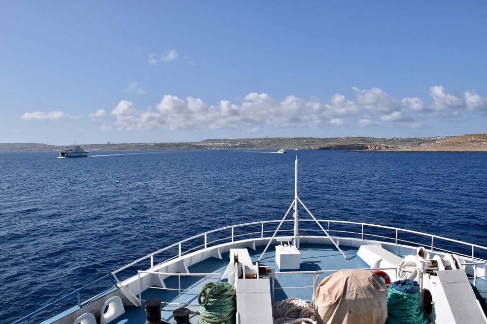 Malta - Ta' Kercem - An der nördlichen Spitze von der Hauptinsel Malta‘s fuhren wir auf die Fähre nach Gozo.