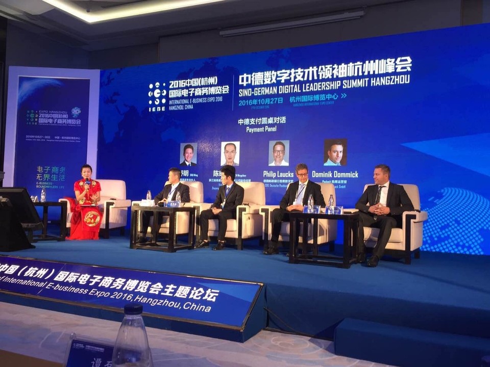  - China, Hangzhou, Sino-German Digital Leadership Summit 2016 - Panel on Digital Payments