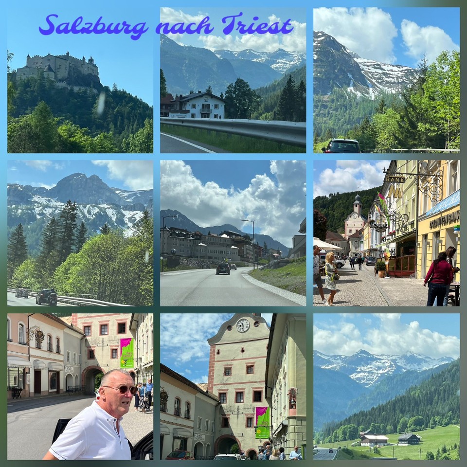 Italien - Triest - Fahr über die Landstraße nach Village! Autobahn Volker Staus! Fahrt über Obertauern Pass Straße👌